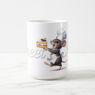 "Sweet Chef" Mouse Logo Illustration Coffee Mug
