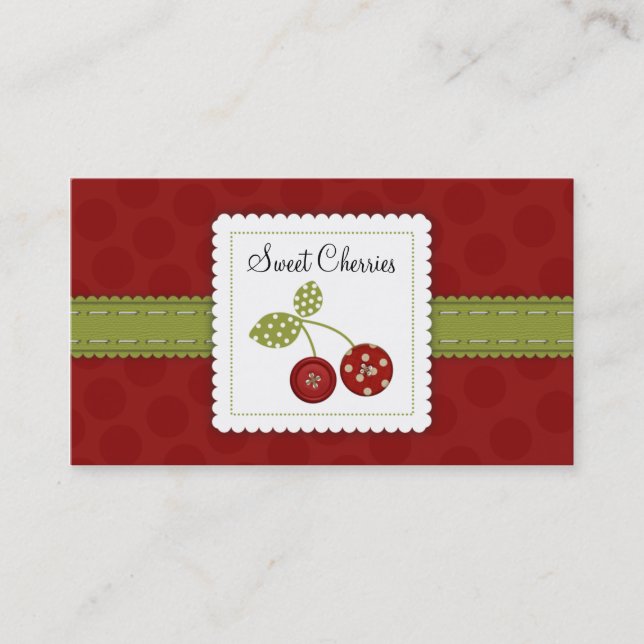Sweet Cherries Business Cards (Front)