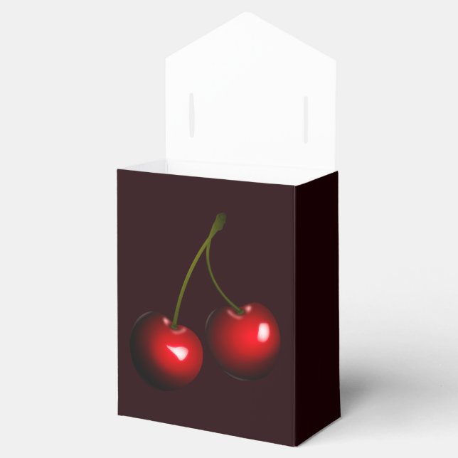 Sweet Cherries Favour Box (Opened)