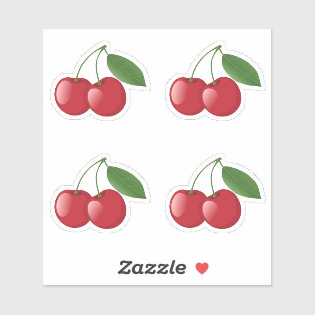 Sweet Cherries, Set of 4 (Sheet)