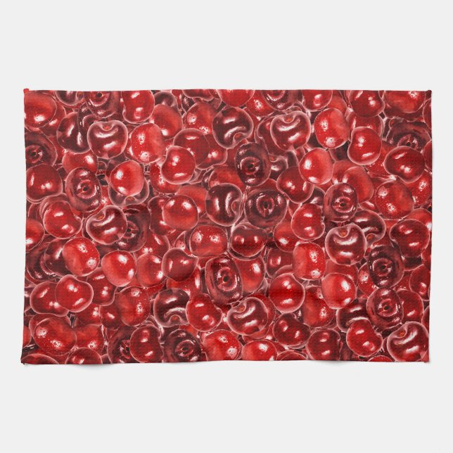 Sweet Cherries Tea Towel (Horizontal)