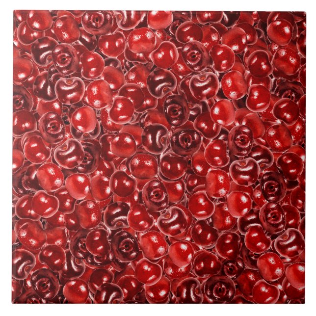 Sweet Cherries Tile (Front)