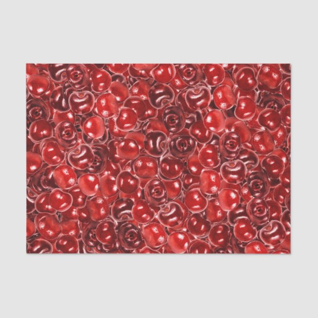 Sweet Cherries Tissue Paper (Front)