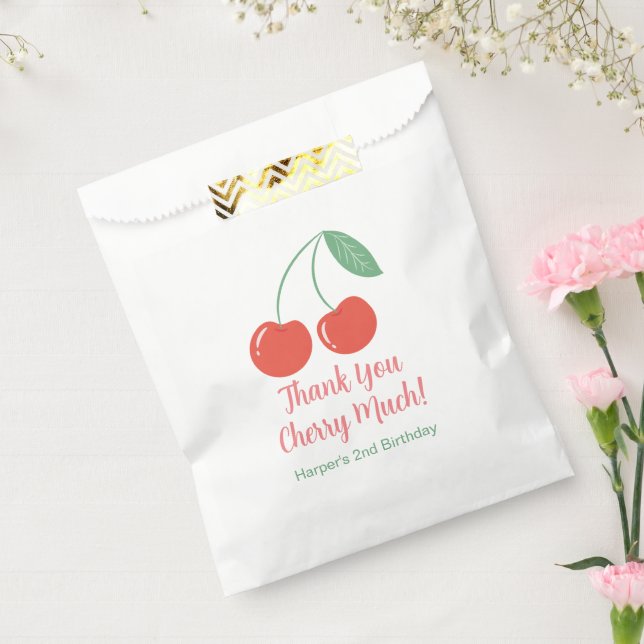 Sweet Cherry Birthday Party Favour Bag (Sealed)