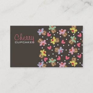 Sweet Cherry Cupcakes Bakery Dessert Profile Card