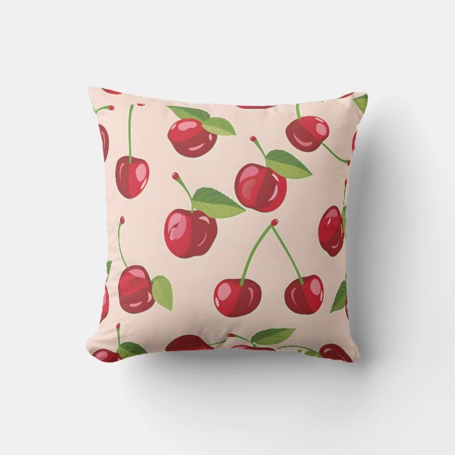 Sweet Cherry Delight Cushion (Front)