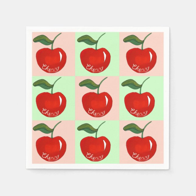 Sweet cherry delight napkin (Front)