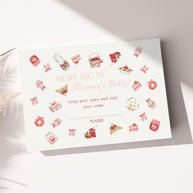 Sweet Cherry Dessert Big Mommys Belly  Enclosure Card (Creator Uploaded)