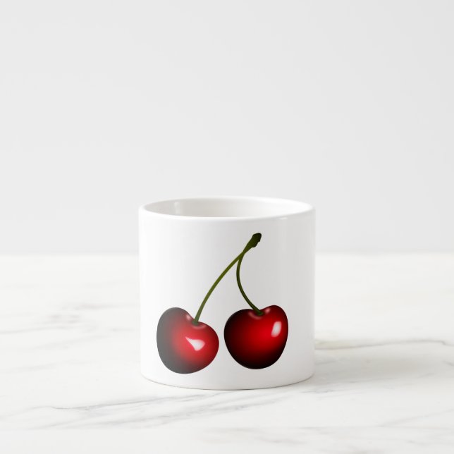 Sweet Cherry Espresso Cup (Front)