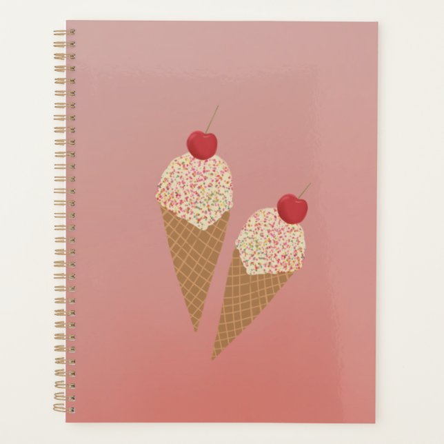 Sweet cherry ice cream planner (Front)