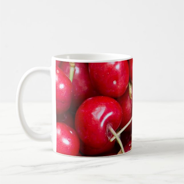 Sweet cherry pattern coffee mug (Left)
