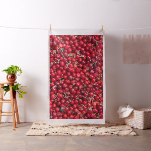 Sweet cherry pattern fabric