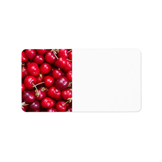 Sweet cherry pattern label (Front)