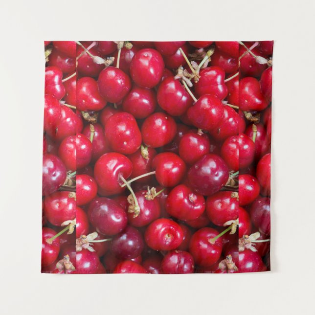 Sweet cherry pattern tapestry (Front)
