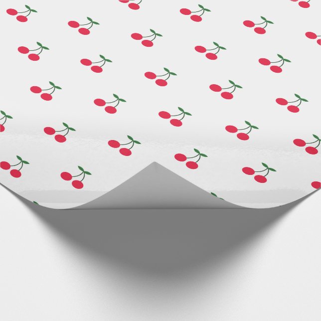 Sweet Cherry Pattern Wrapping Paper (Corner)