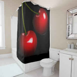 Sweet Cherry Shower Curtain - Choose Colours