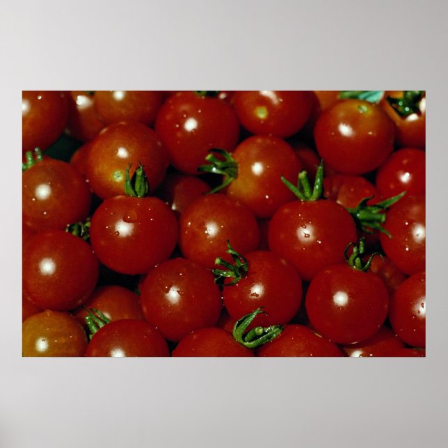 Sweet cherry tomatoes texture poster (Front)