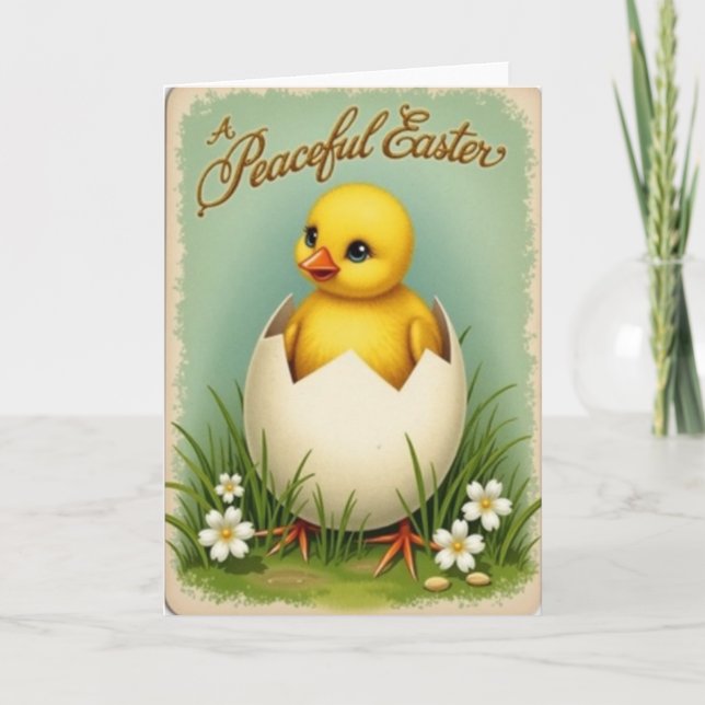 Sweet Chick Easter Greeting Card (Front)