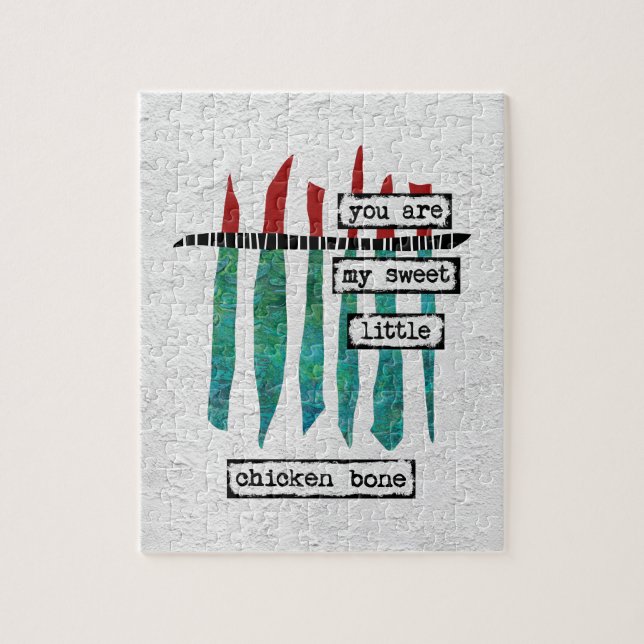 Sweet Chicken Bone Jigsaw Puzzle - Modern Abstract (Vertical)