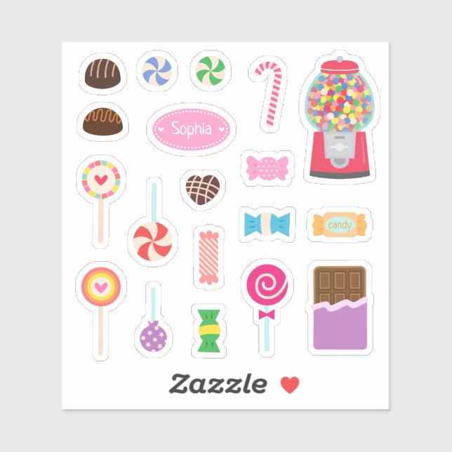 Sweet Chocolate and Candies Set (Sheet)