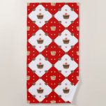 Sweet Chocolate Treats Modern Christmas Watercolor Beach Towel<br><div class="desc">This modern design features a fun sweet chocolate treat pattern. Perfect for the Christmas holidays #beach #vacy #vacation #cruise #christmascruise #festive #chocolate #tasty #sweet #festive #christmasgifts #gifts #gift #towels #beachtowels #tropical #swim #swimming #giftsforswimmers</div>