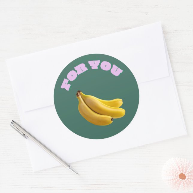 Sweet Choice Banana Stickers – Hand-Drawn Cute (Envelope)
