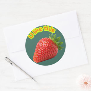 Sweet Choice Strawberry Stickers – Hand-Drawn Cute