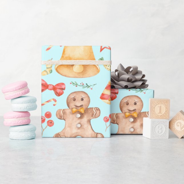 Sweet Christmas Cookies and Candies       Wrapping Paper (Baby Shower)