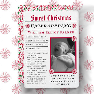 Sweet Christmas Modern Newspaper Announcement