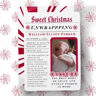 Sweet Christmas Modern Newspaper Announcement