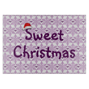 Sweet Christmas Snowflake Pattern Cutting Board