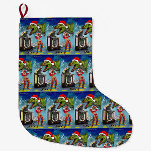 Sweet Christmas Song Large Christmas Stocking