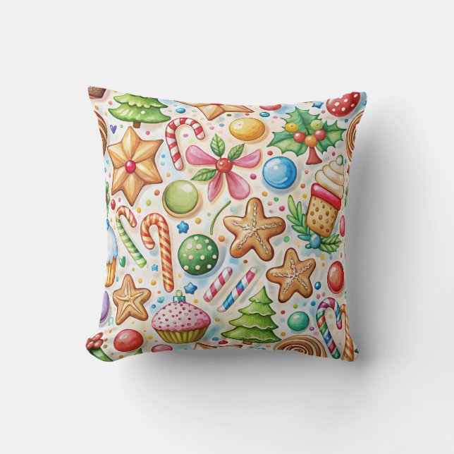 Sweet Christmas - Throw Pillow (Front)