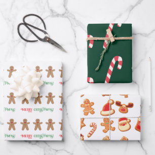 Sweet Christmas Treats Wrapping Paper Sheet Set