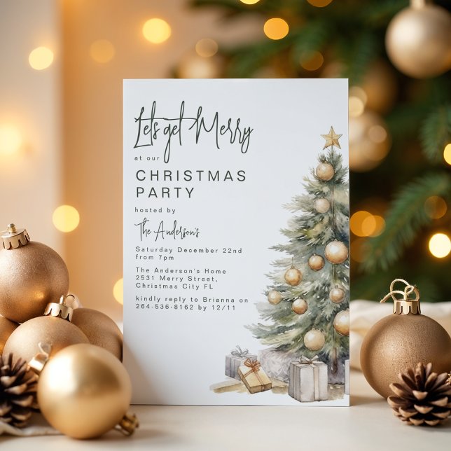 Sweet Christmas Tree | Christmas Party Invitation (Creator Uploaded)