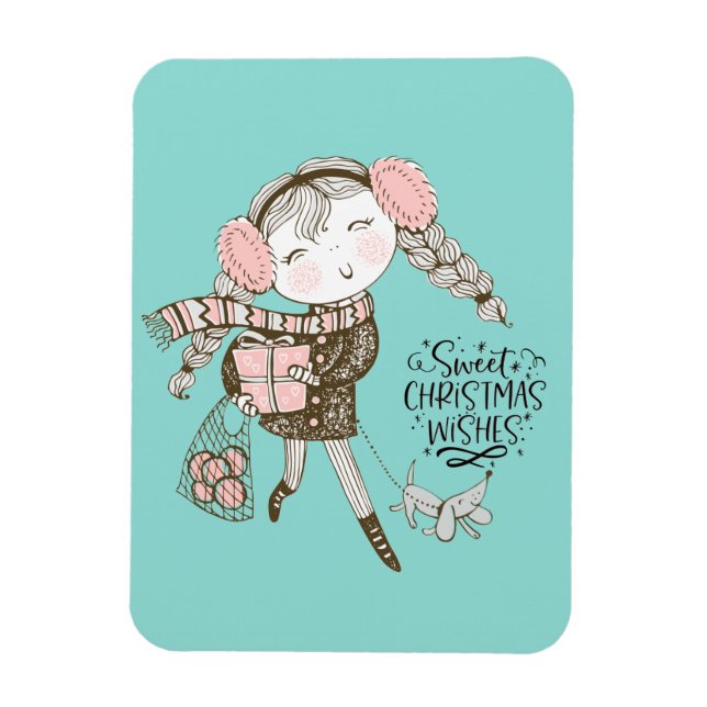 Sweet Christmas Wishes Magnet (Vertical)