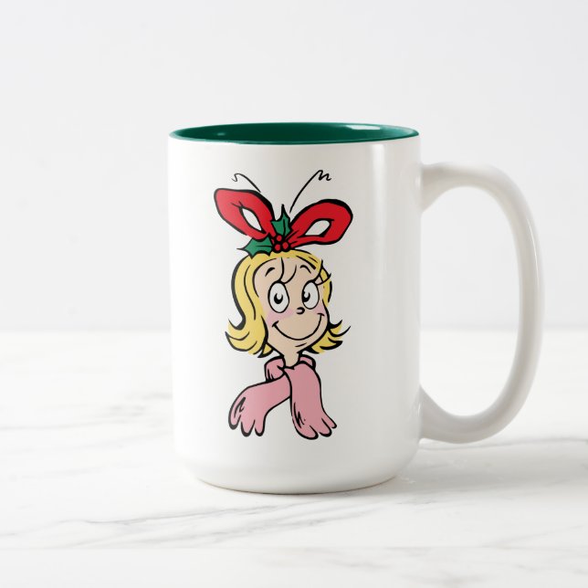 Sweet Cindy Lou Who Portrait Two-Tone Coffee Mug (Right)