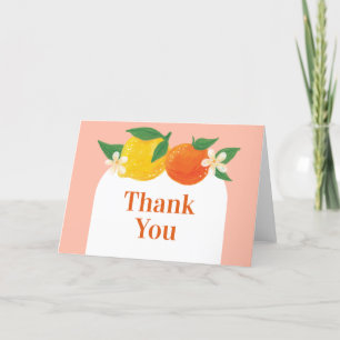 Sweet Citrus Folded Thank You Card