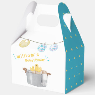 Sweet Clothesline Rubber Duck Baby Shower  Favour Box