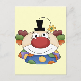 Sweet Clown Face Postcard