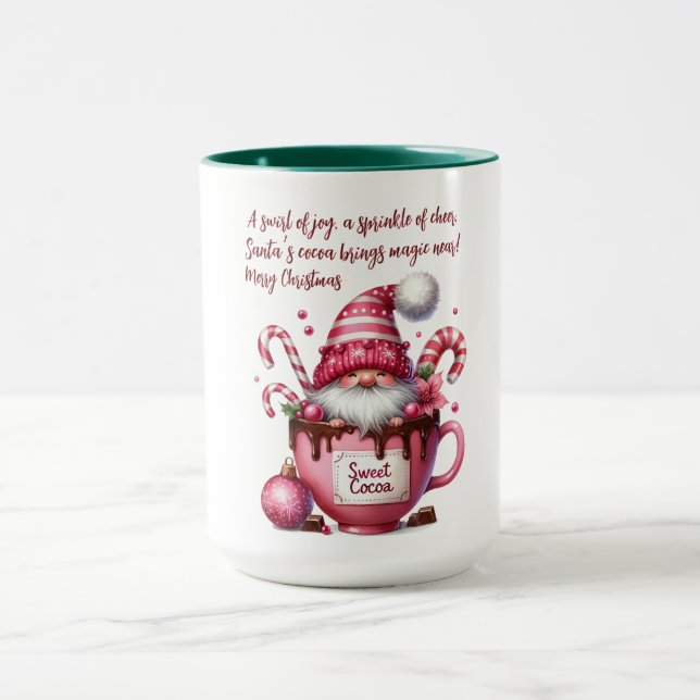 Sweet Cocoa Santa Gnome Mug (Center)