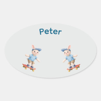 Sweet Collection Oval Sticker