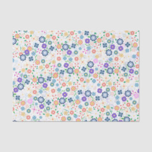 Sweet Colourful Ditsy Floral Pattern Tissue Paper