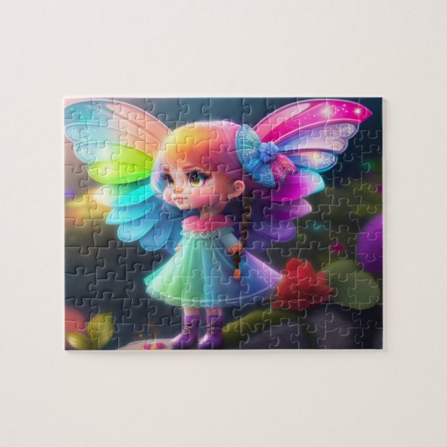 Sweet Colourful Little Cute Fairy Jigsaw Puzzle (Horizontal)