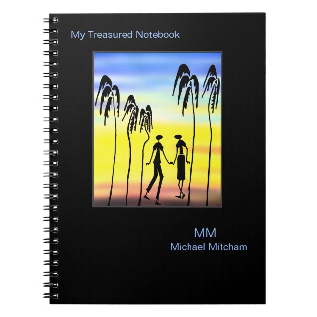 Sweet Colourful Love, Silhouette  Notebook (Front)