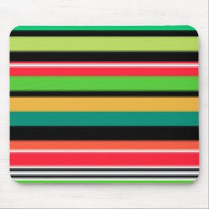 Sweet colourful stripes mouse mat