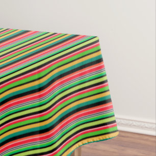 Sweet colourful stripes  tablecloth