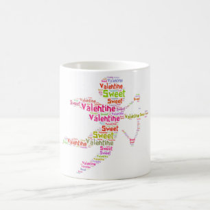 Sweet Colourful Valentine Cupid, Mug