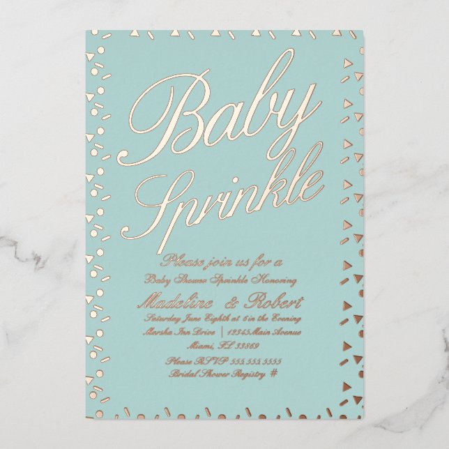 Sweet Confetti Baby Shower Sprinkles Pressed  (Front)