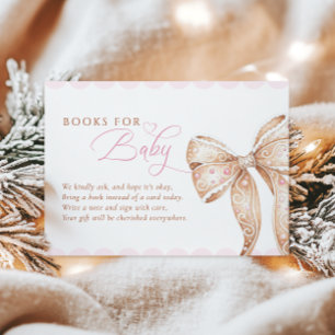 Sweet Cookie Books for Baby Baby Shower Enclosure Card